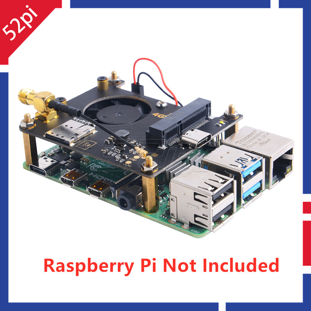 52Pi Raspberry Pi 3G 4G Hat US - огляд і ціна Deskpi Super6C